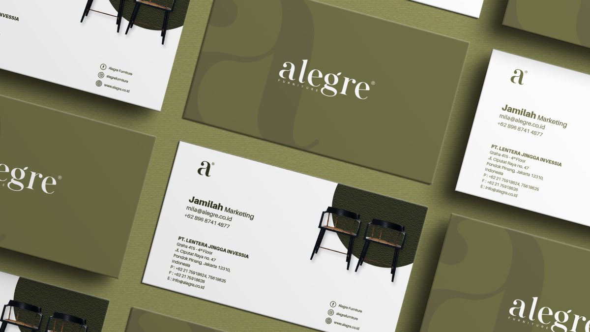 Kartu nama alegre furniture